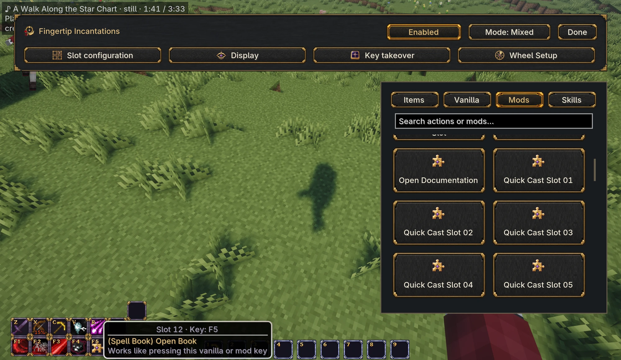 Bind a mod's keybind to a visible slot
