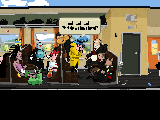 Detective Case and Clown Bot in: The Express Killer