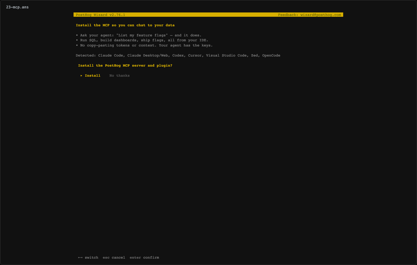 posthog-integration 23-mcp