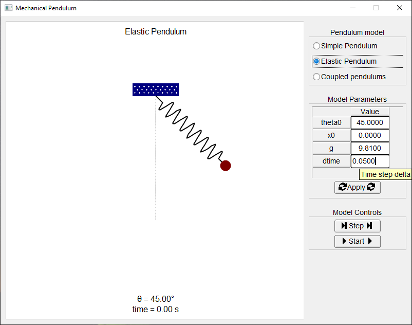 MechanicalPendulum screenshot 2