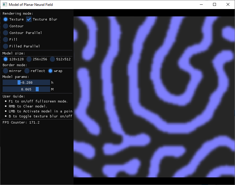 Neural field simulation on Windows