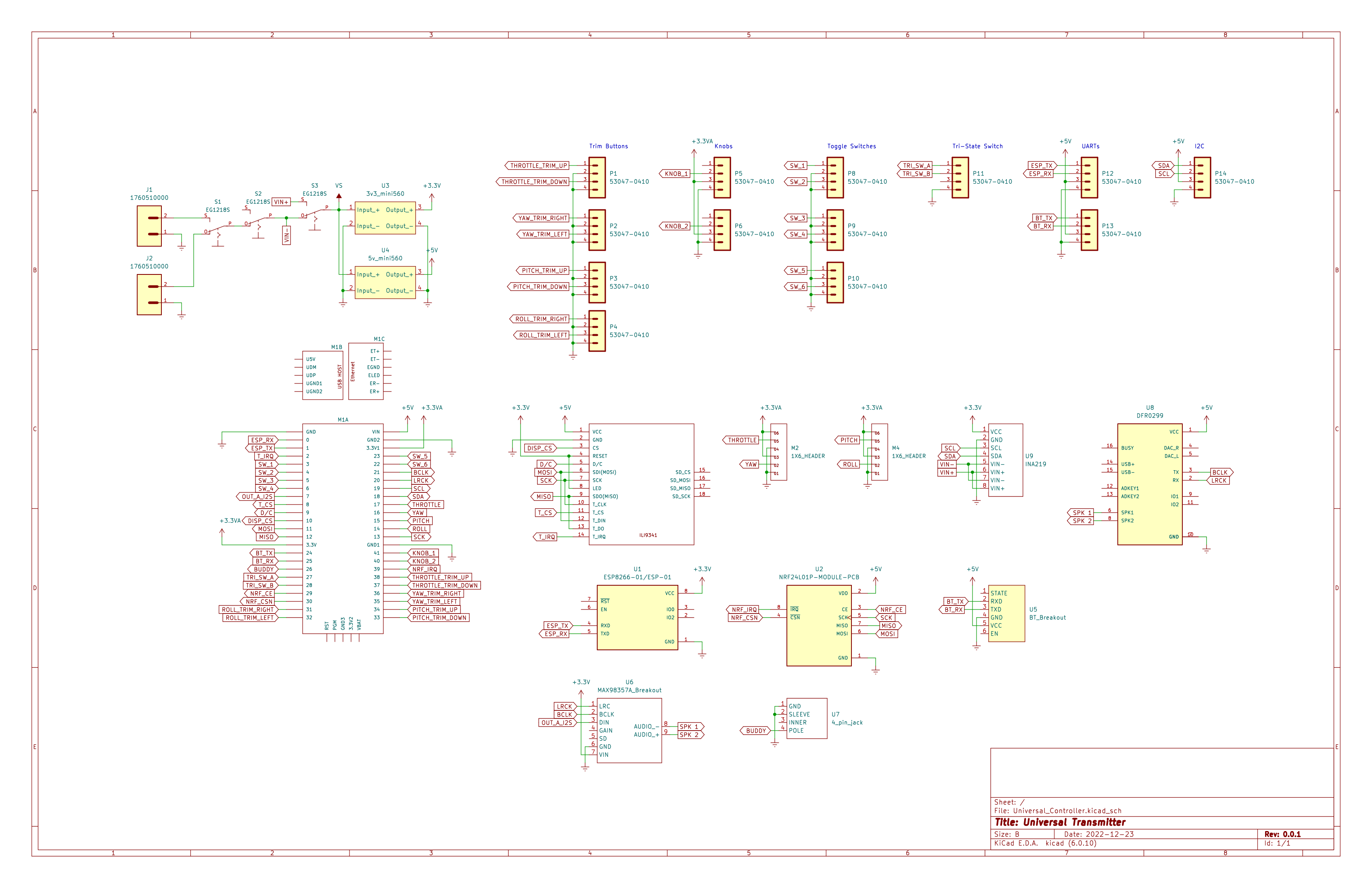 Main PCB Schematic