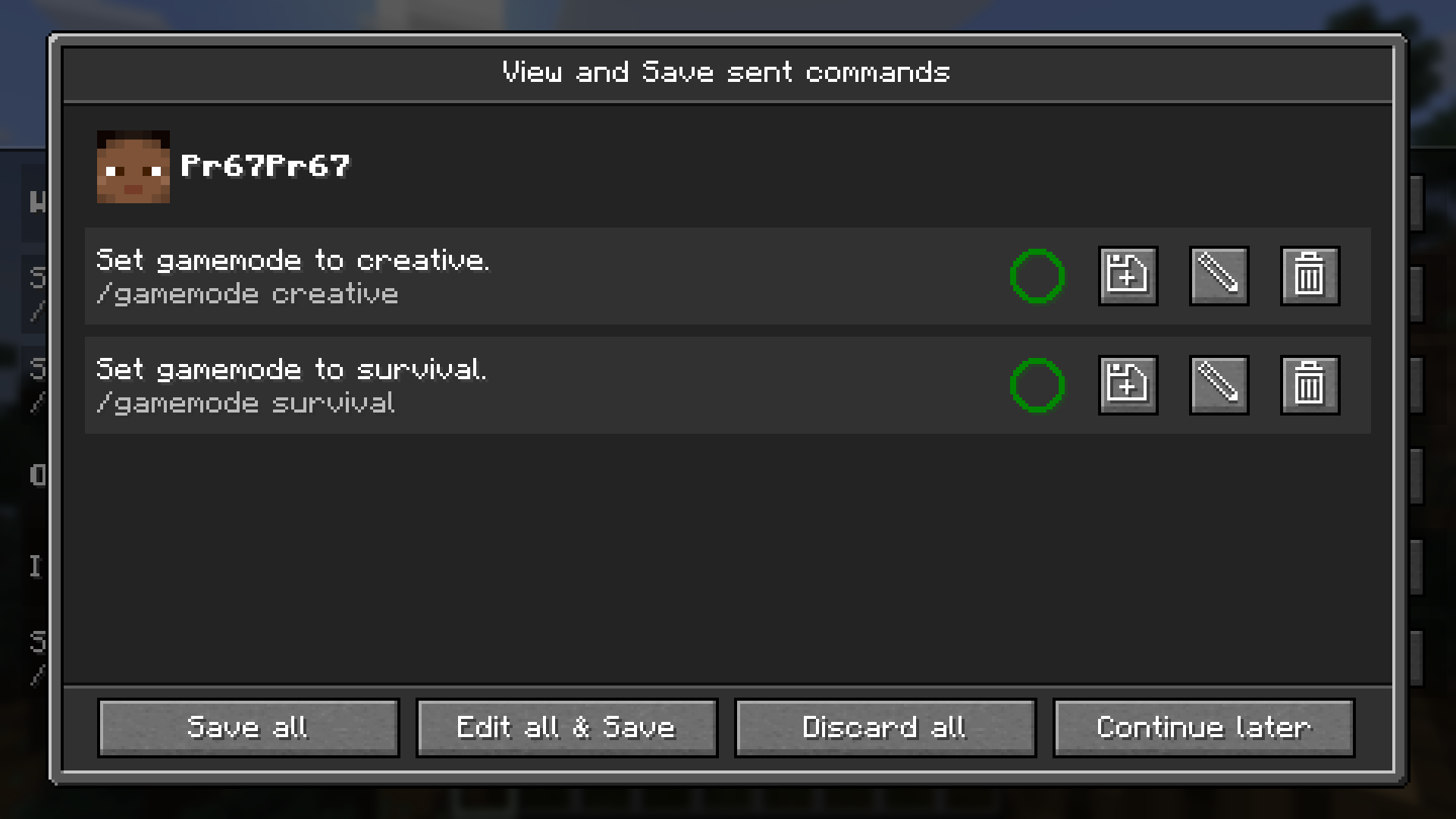 Share view and save screen