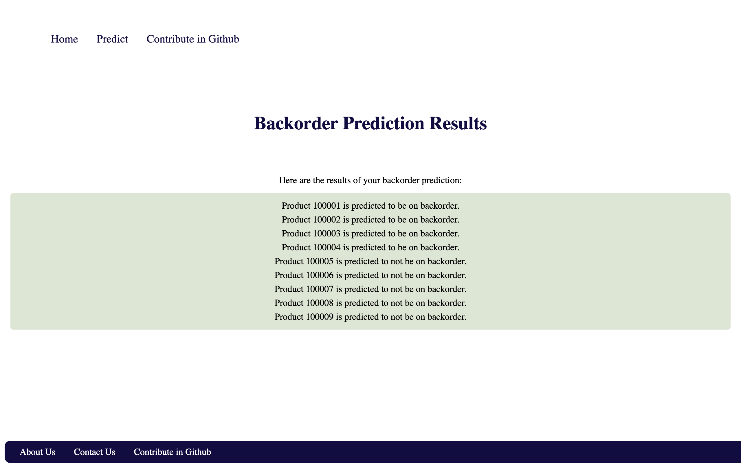 Batch Prediction