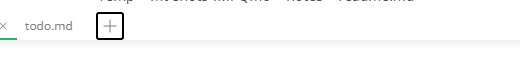 Tab strip with the focus ring on the New Tab button