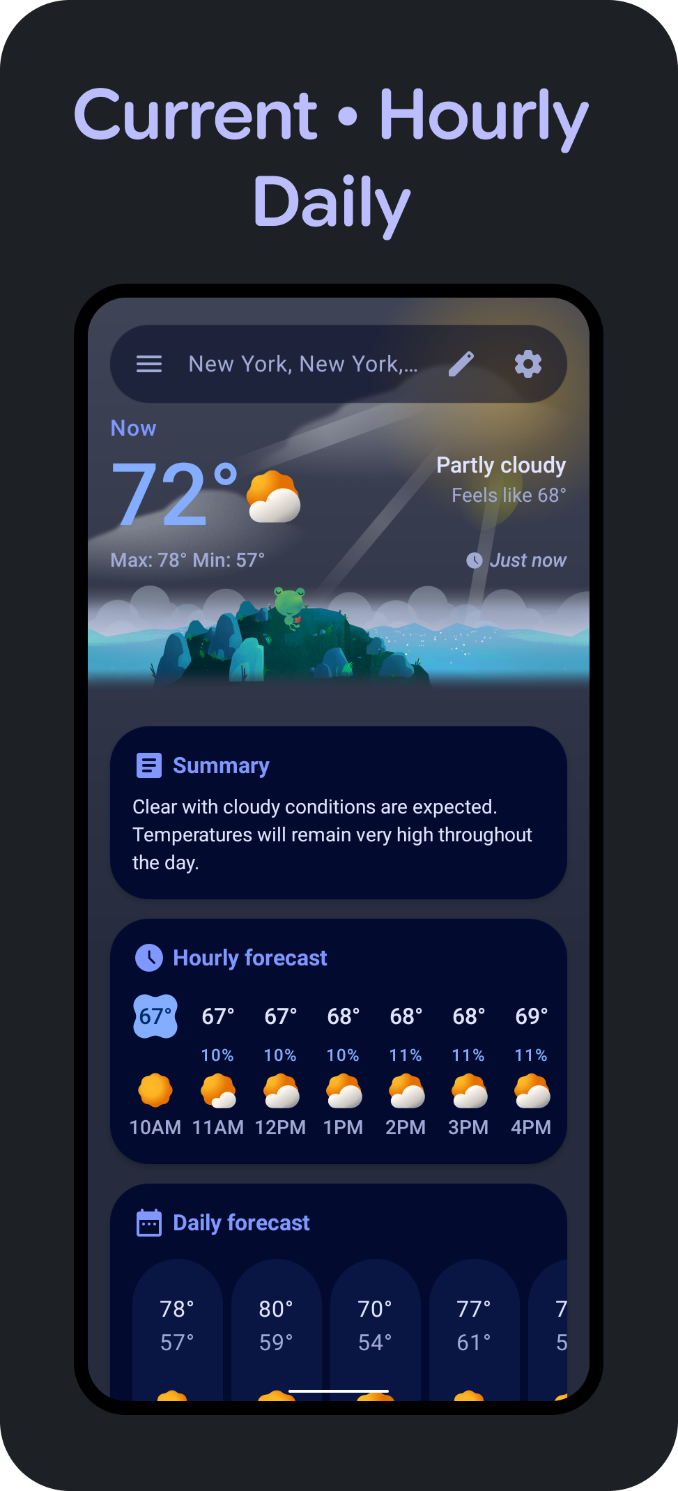 Screenshot 1 of WeatherMaster — opens full size