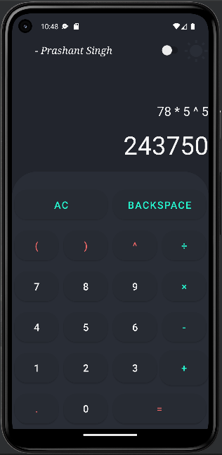 GitHub - Prashant-ranjan-singh-123/Modern-Calculator