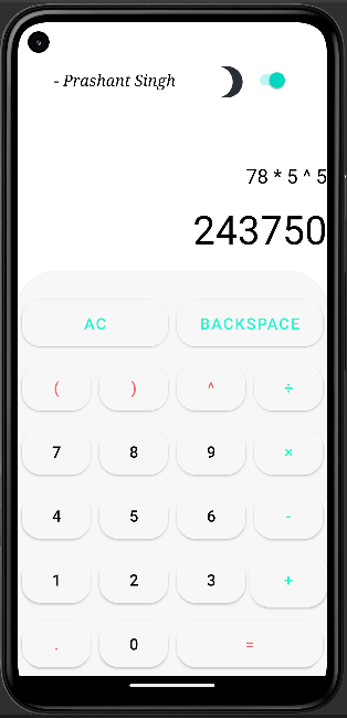 GitHub - Prashant-ranjan-singh-123/Modern-Calculator