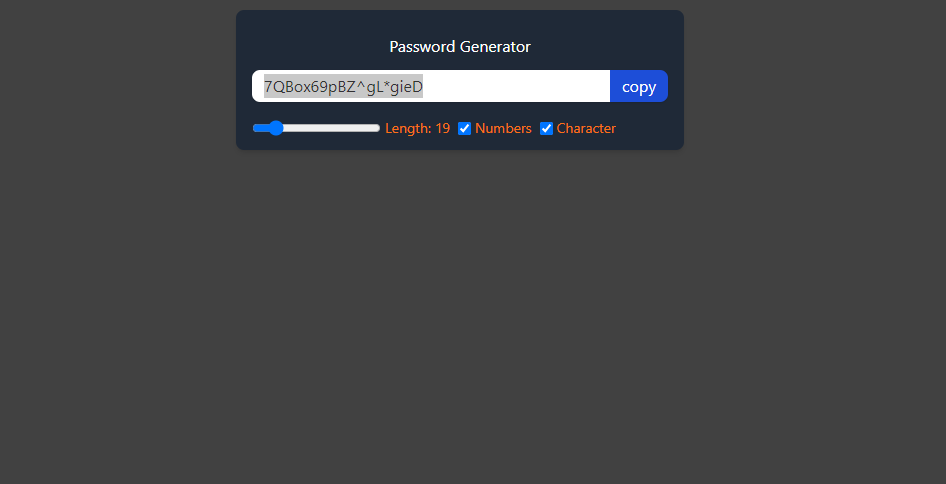 Password Generator screenshot