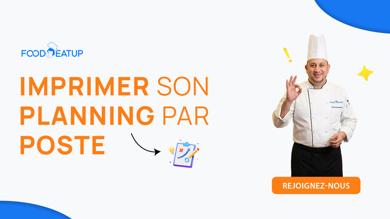Vignette du tutoriel Imprimer son planning par poste FoodEatUp