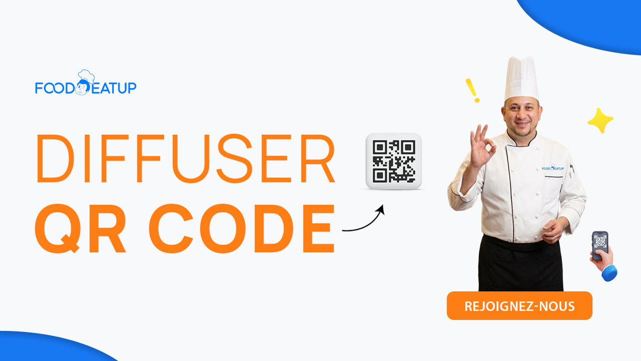 Vignette du tutoriel Diffuser son QR code FoodEatUp