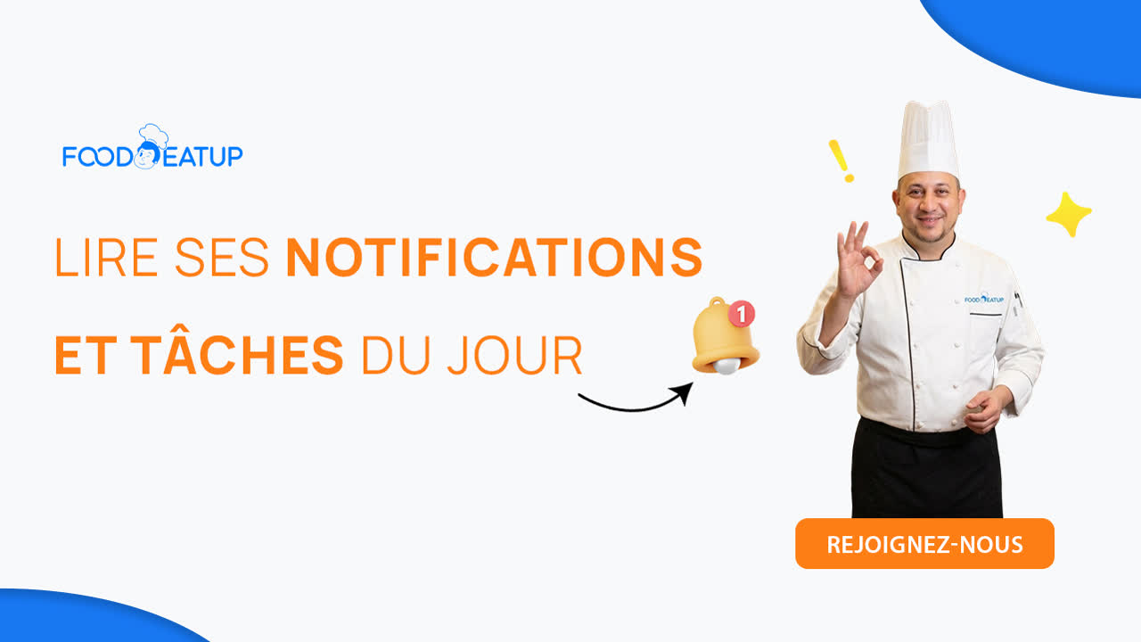 Vignette du tutoriel Lire ses notifications et tâches du jour FoodEatUp