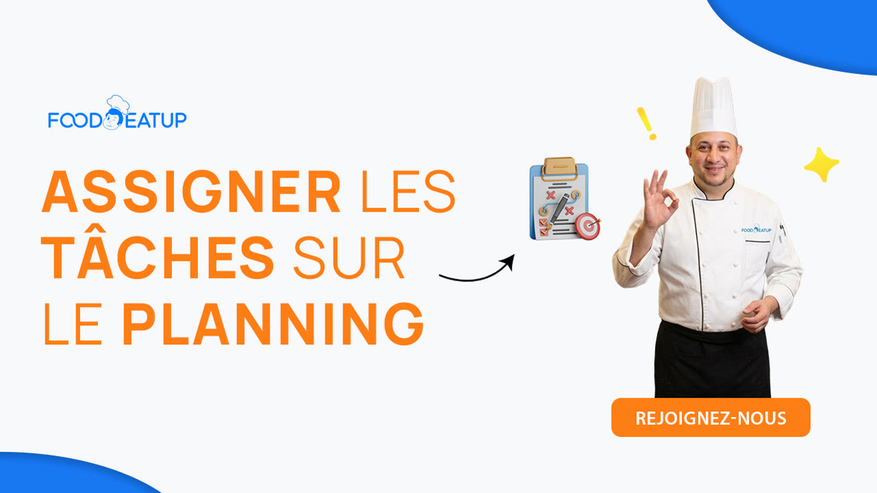 Vignette du tutoriel Assigner les tâches sur le planning FoodEatUp