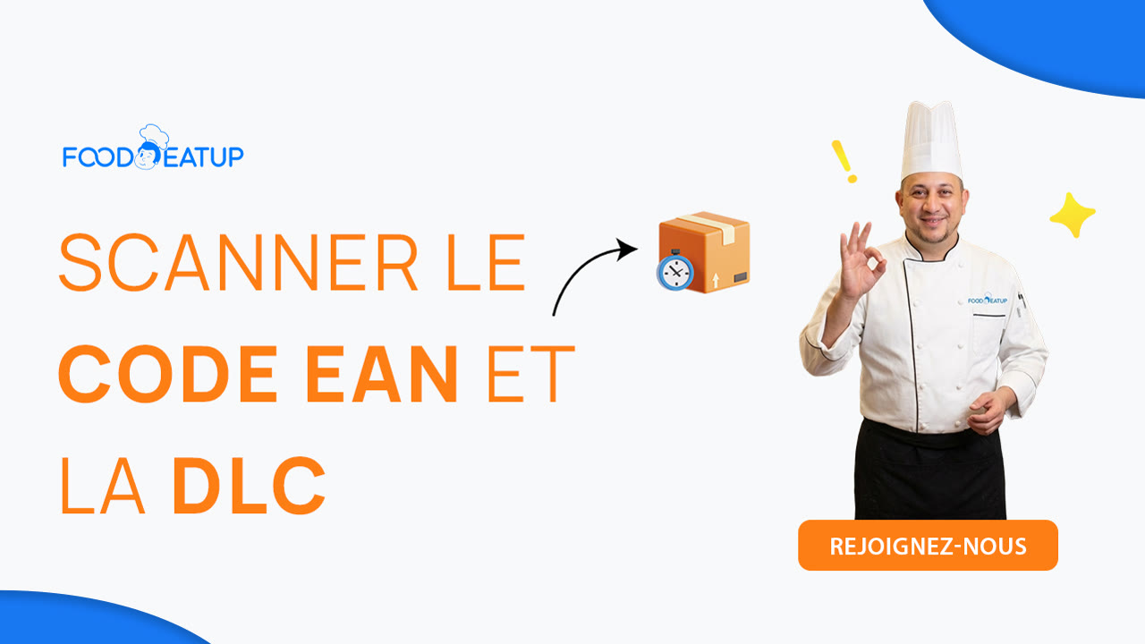 Vignette du tutoriel Scanner le code EAN et la DLC (Contrôle à réception) FoodEatUp
