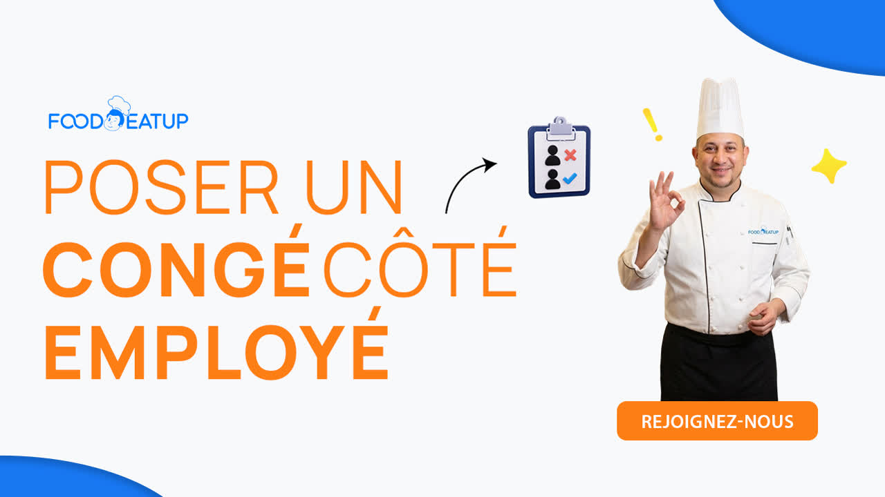 Vignette du tutoriel Poser un congé et une absence, côté employé FoodEatUp