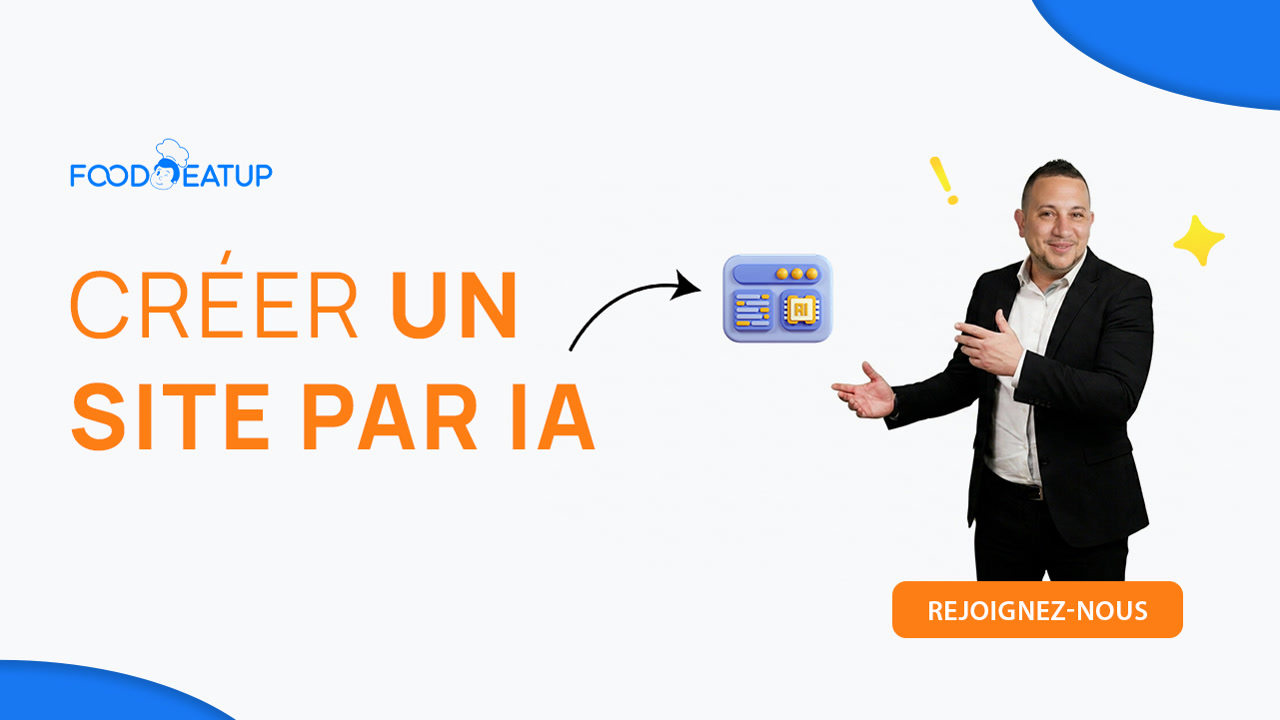 Vignette du tutoriel Créer un site par IA FoodEatUp