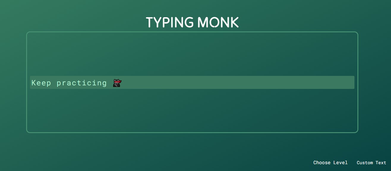 Typing Monk Screenshot 1