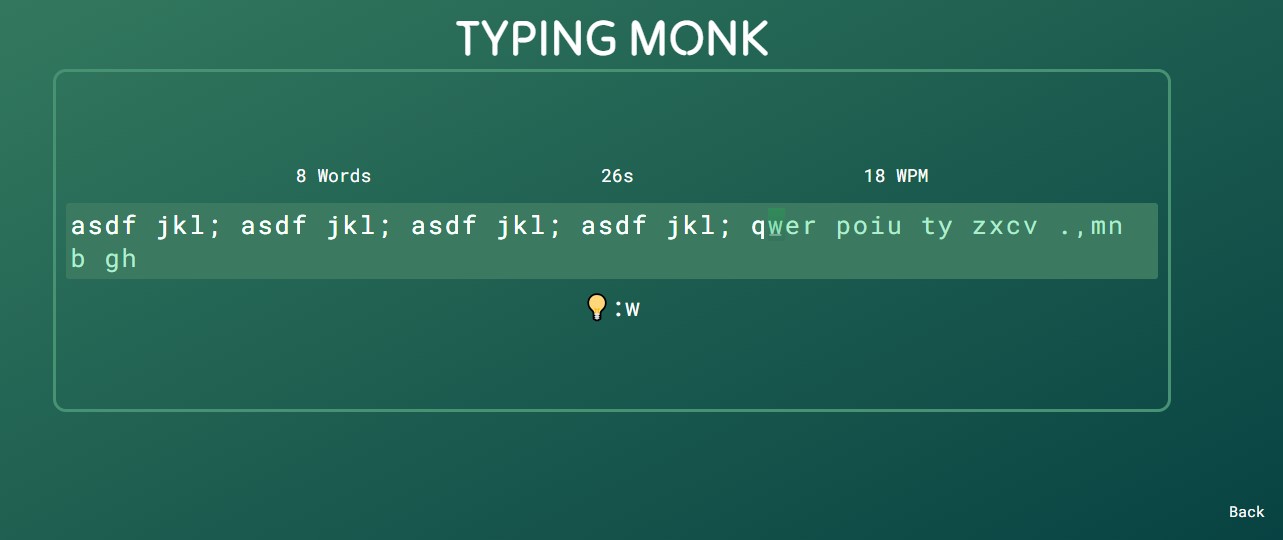 Typing Monk Screenshot 3