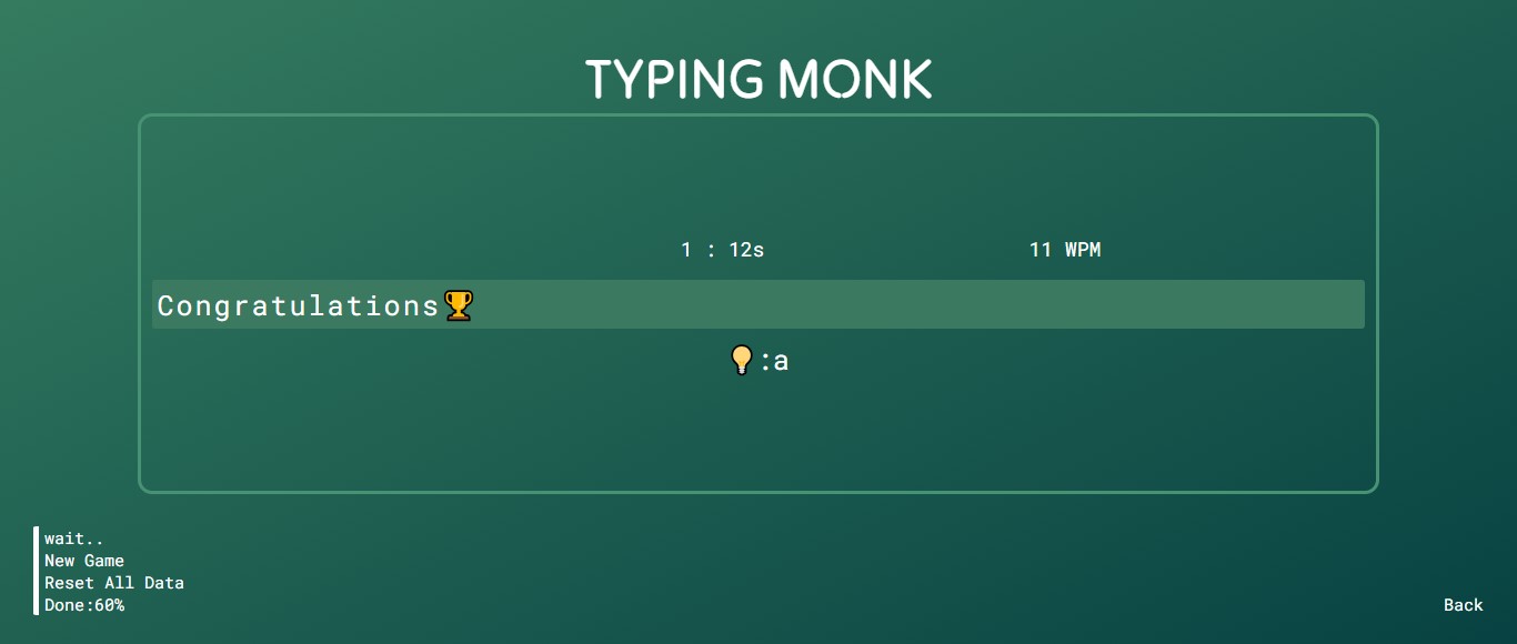Typing Monk Screenshot 4