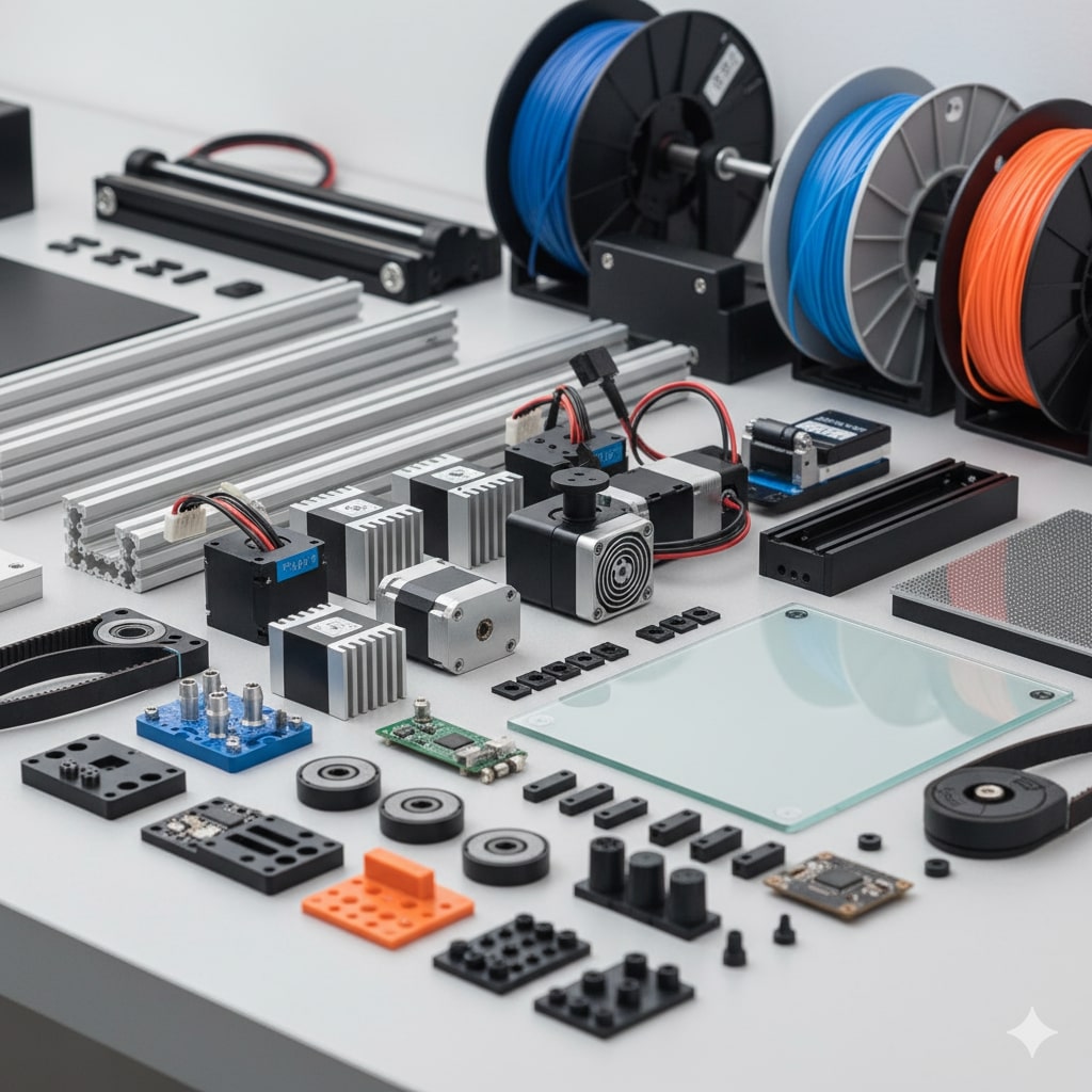 3D printer lead screws and linear guides