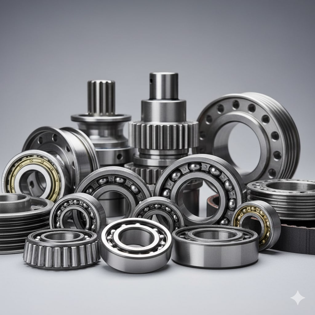 Pillow blocks, pulleys, and power transmission parts