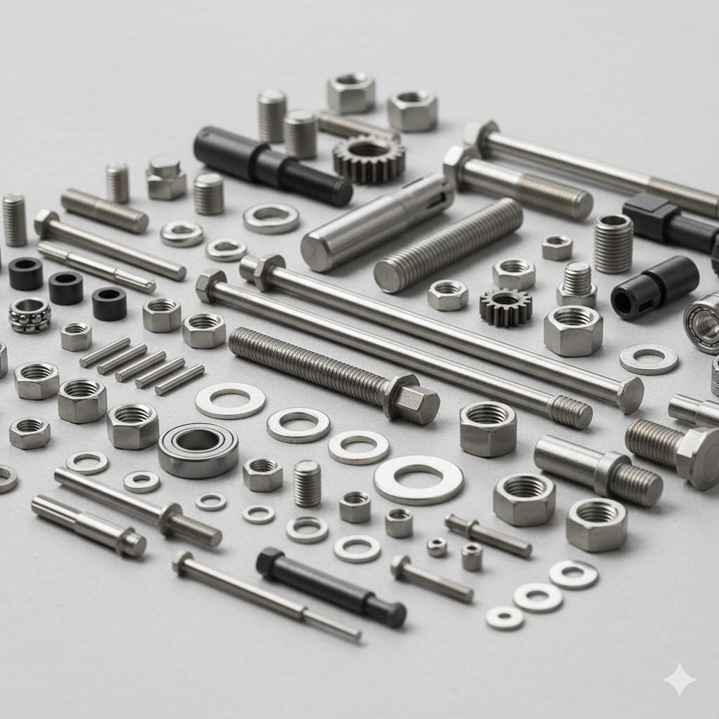 High-tolerance fasteners and mechanical parts