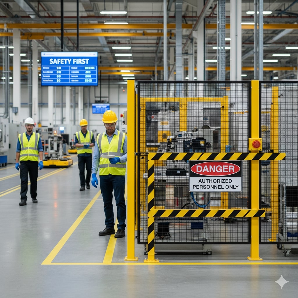 Machine safety interlocks and guards