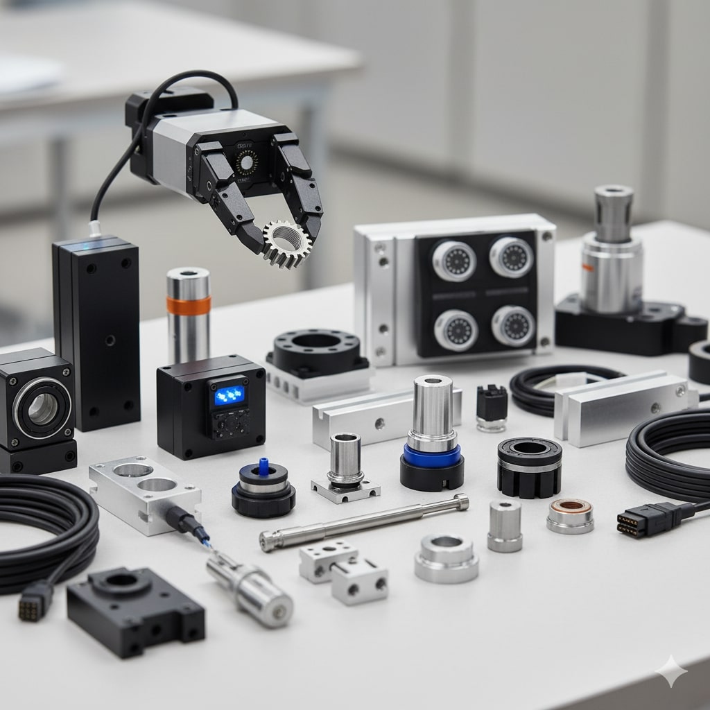 Precision grippers and robot components