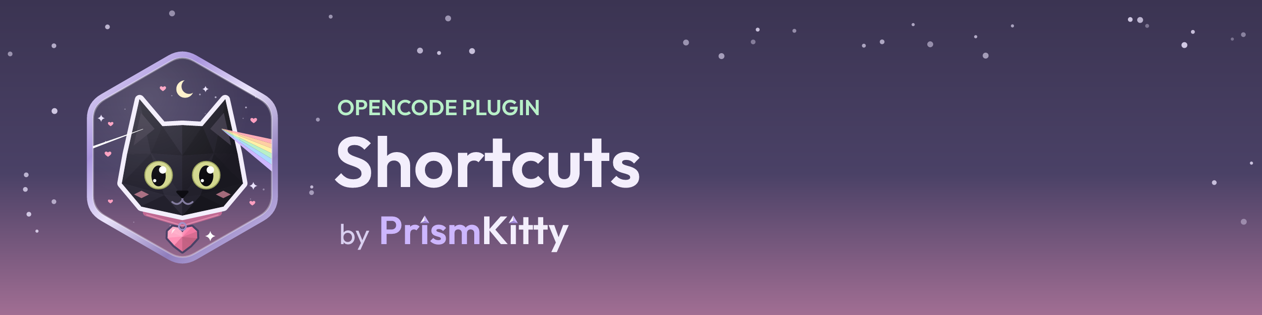 Shortcuts, an OpenCode plugin by PrismKitty