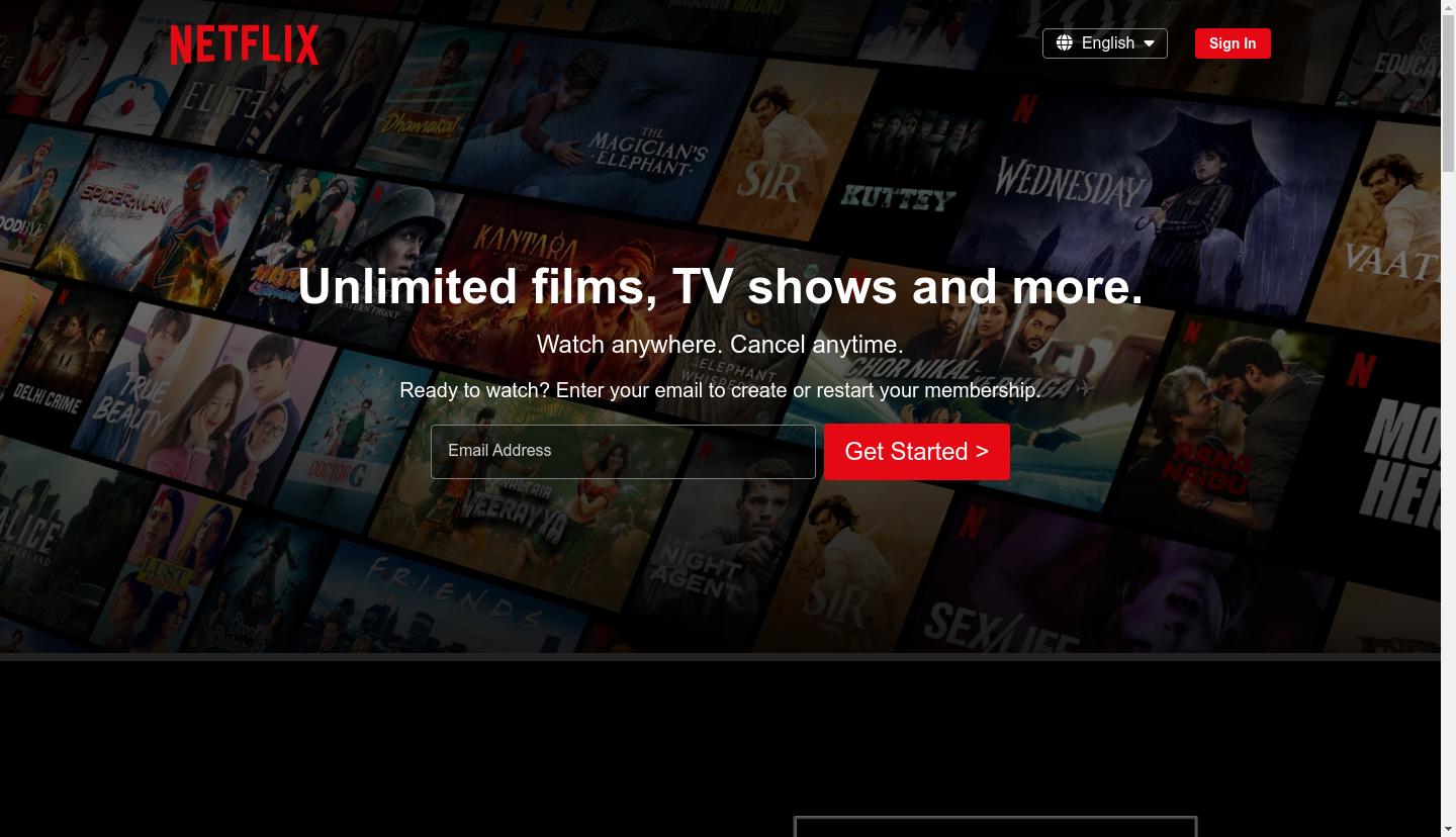 Design preview for Netflix Clone