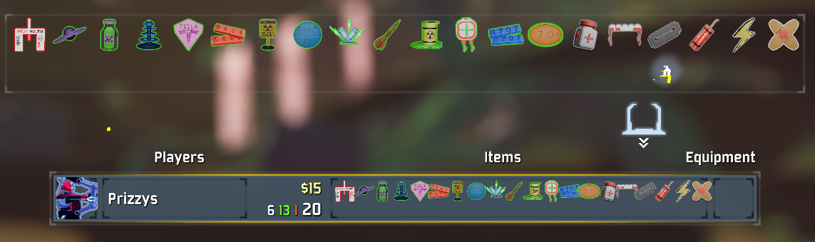 Items In Hotbar