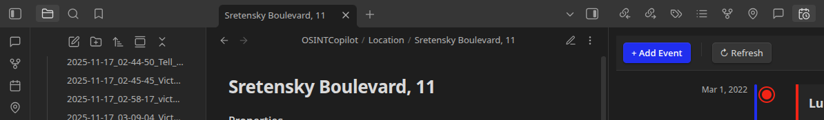 OSINT Copilot Interface
