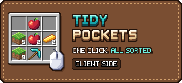 Tidy Pockets: One click. All sorted. Client side.