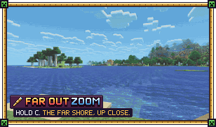 Hold C: the camp on the far shore springs into view