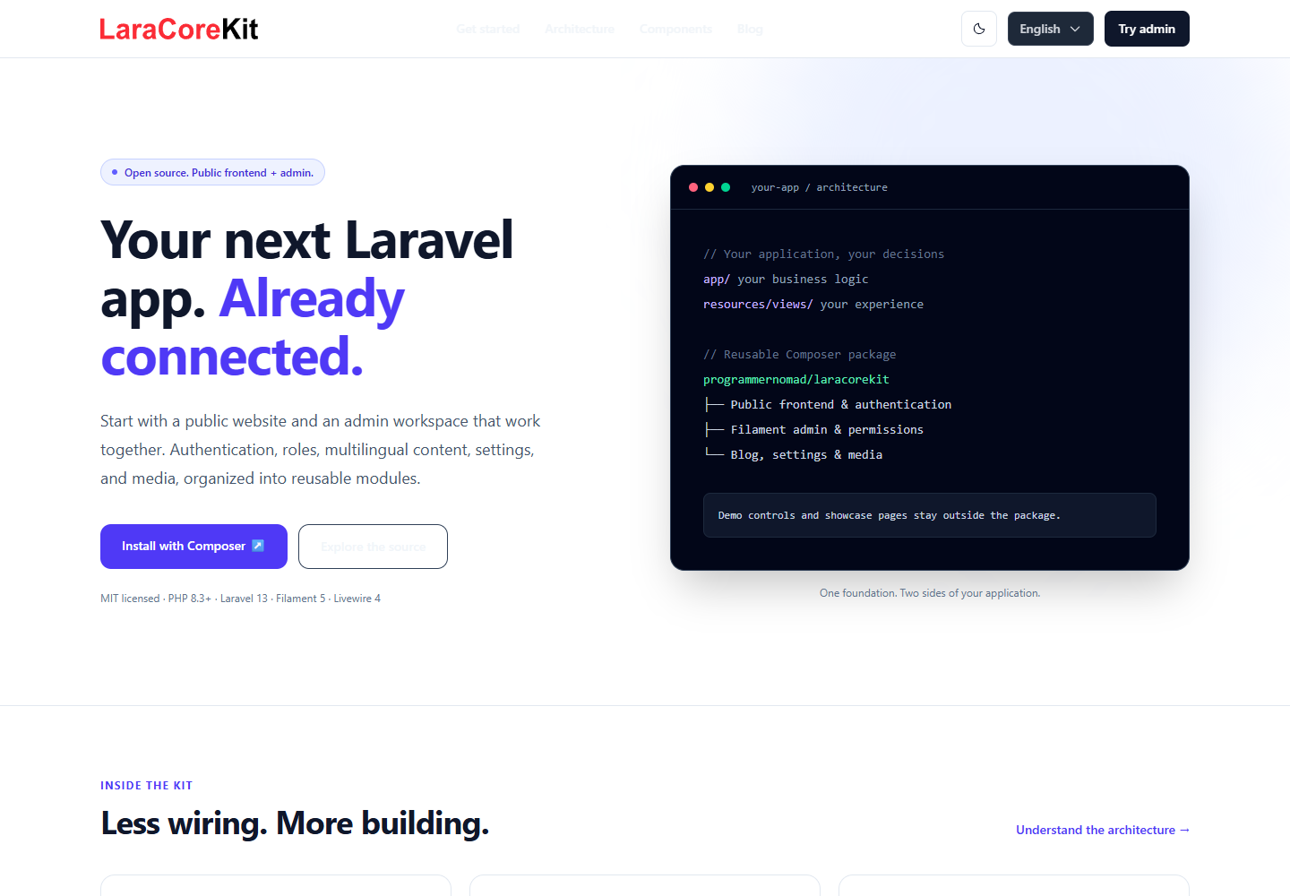 Public homepage