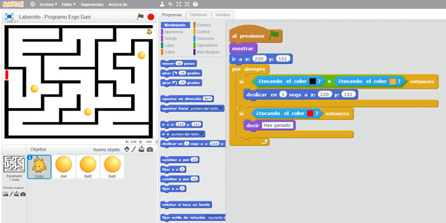 Tutoriales - Videojuego Del Laberinto Programado Con Scratch 2.0