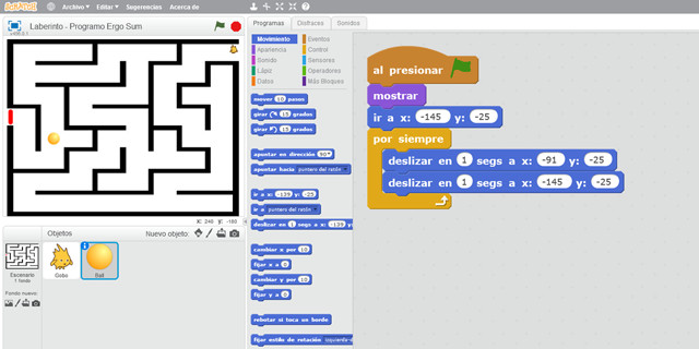 Tutoriales - Videojuego Del Laberinto Programado Con Scratch 2.0