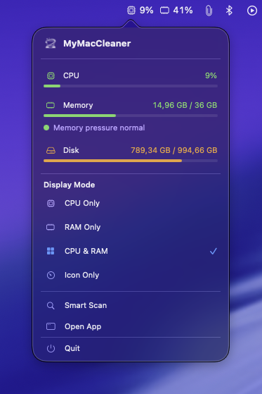 Menu Bar
