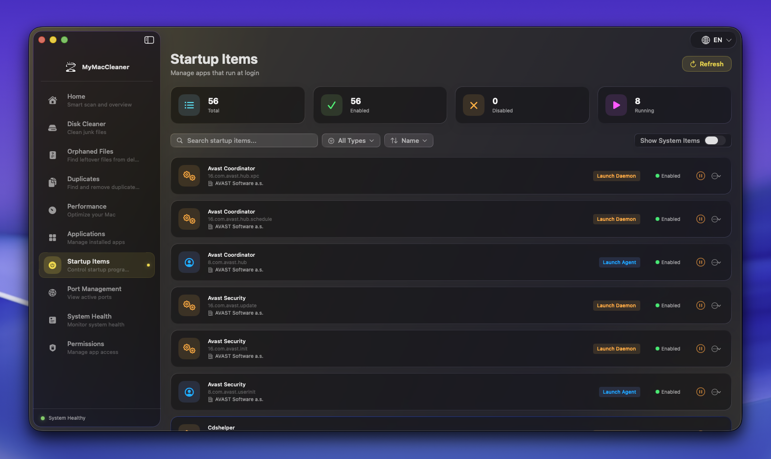 Startup Items