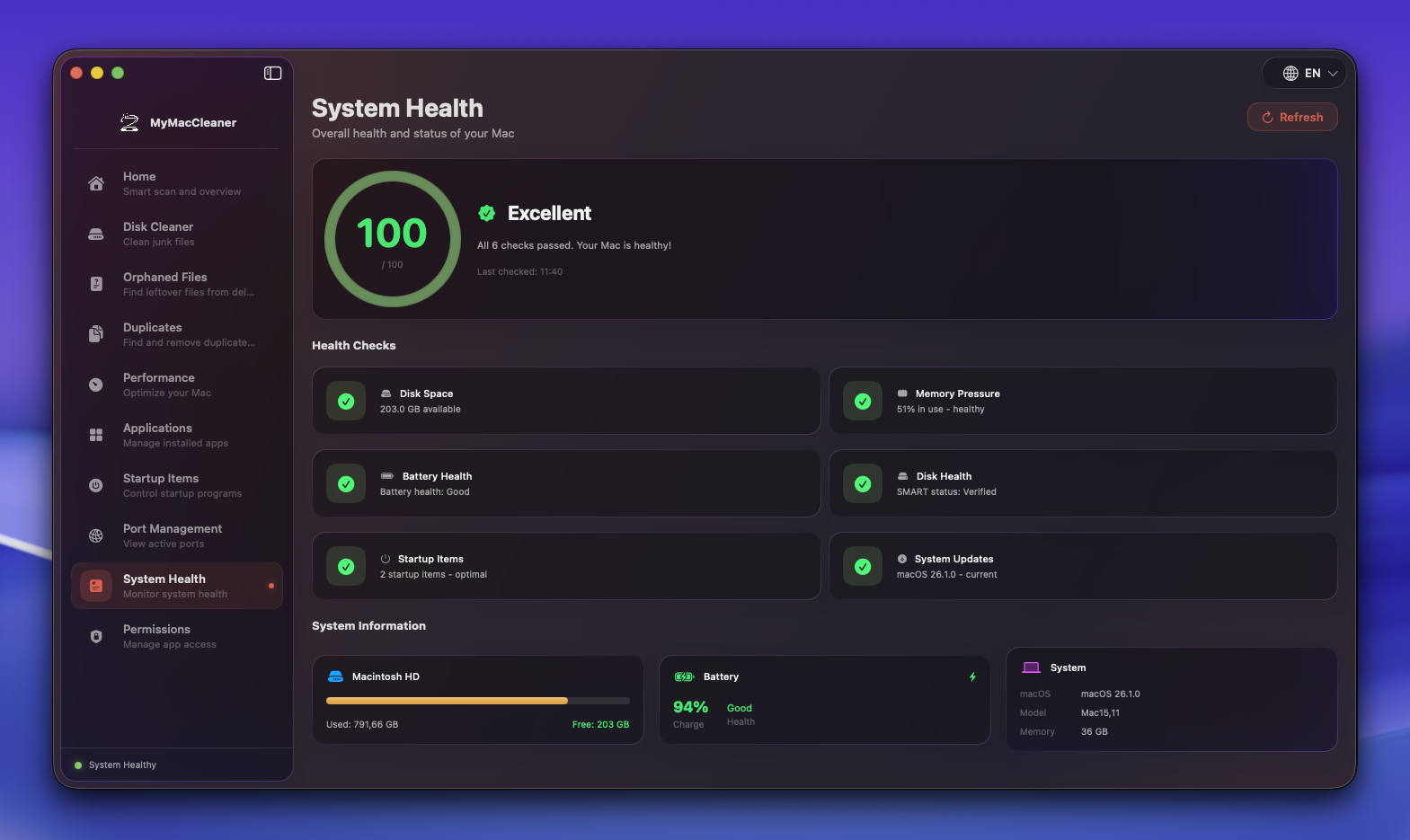 System Health