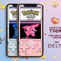 Pokésticker DS Theme (Yellow, Pink, Blue)