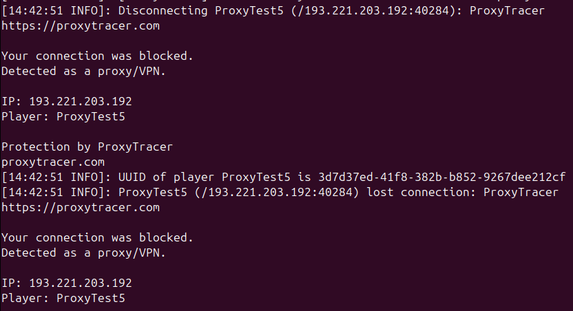 Console Warning Log