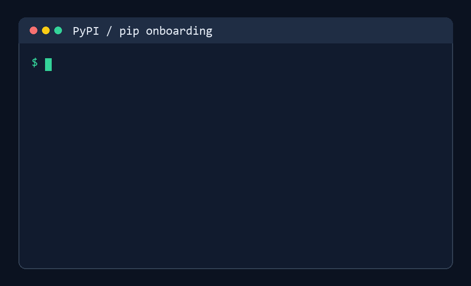 PyPI install flow
