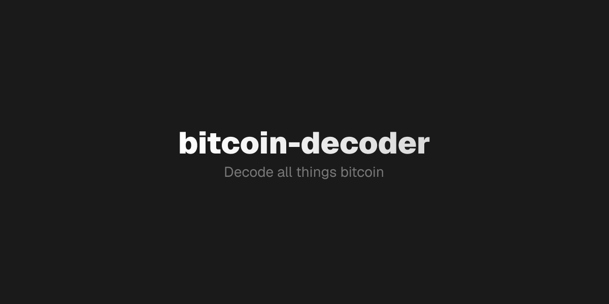 bitcoin-decoder