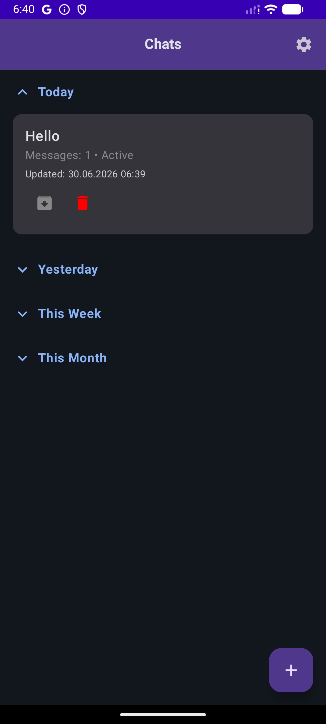 Chats List