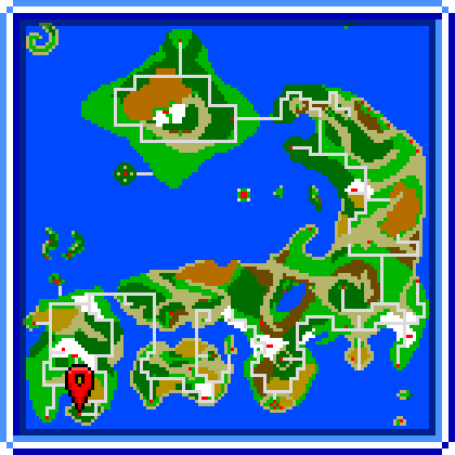 Map showing Big Mick