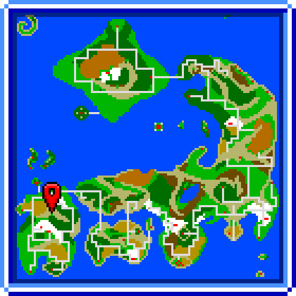 Map showing Lizard