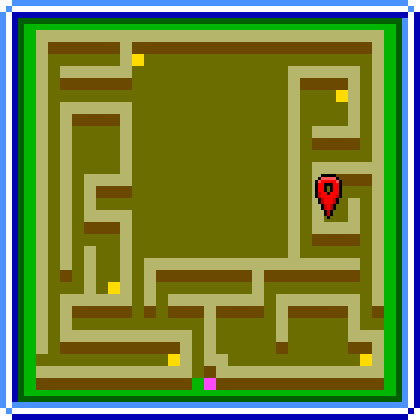 Map showing a lizard in the Warehouse