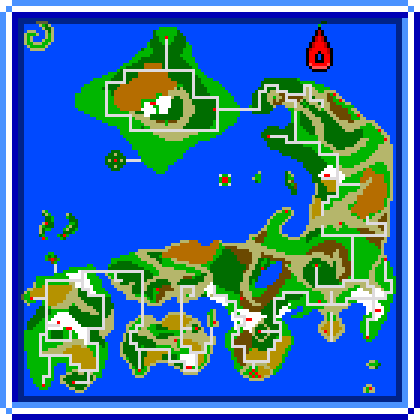Map showing Red Fox