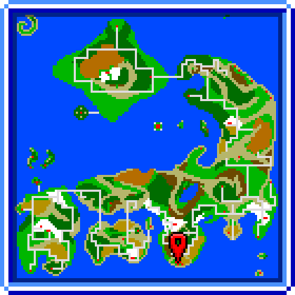 Map showing Cure Location